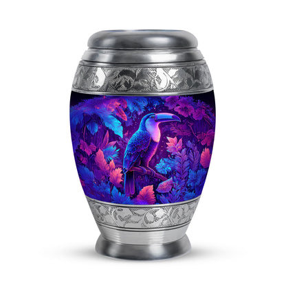 Personalized Hornbill Cremation Urns - Eminent Blue 10-inch, 200 cu in - Yatskia