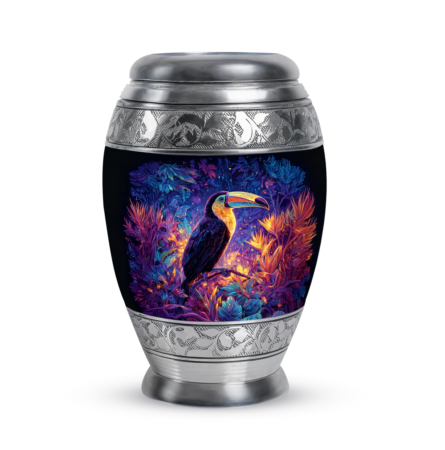Everlasting Blue Hornbill Testament Urn for Human Ashes - 10-inch, 200 cu in - Yatskia