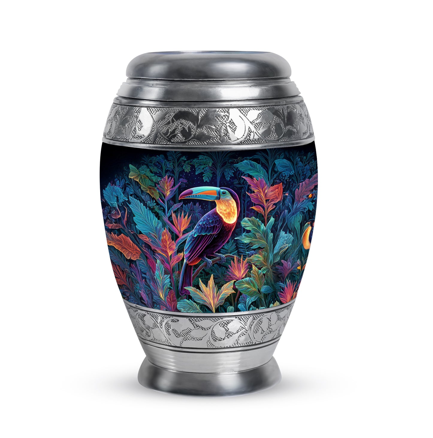Blue Hornbill Cremation Urns - Opulent Journey 10-inch, 200 cu in - Yatskia