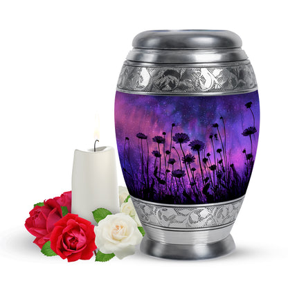Blue Comforting Daisy Memorial Urn for Ashes - Yatskia