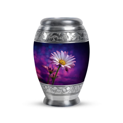Blue Daisy Cremation Urns - Imperial Solace 10-inch, 200 cu in - Yatskia