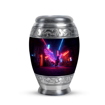 Personalized Magnificent Hen Cremation Urns - Blue 10-inch, 200 cu in - Yatskia