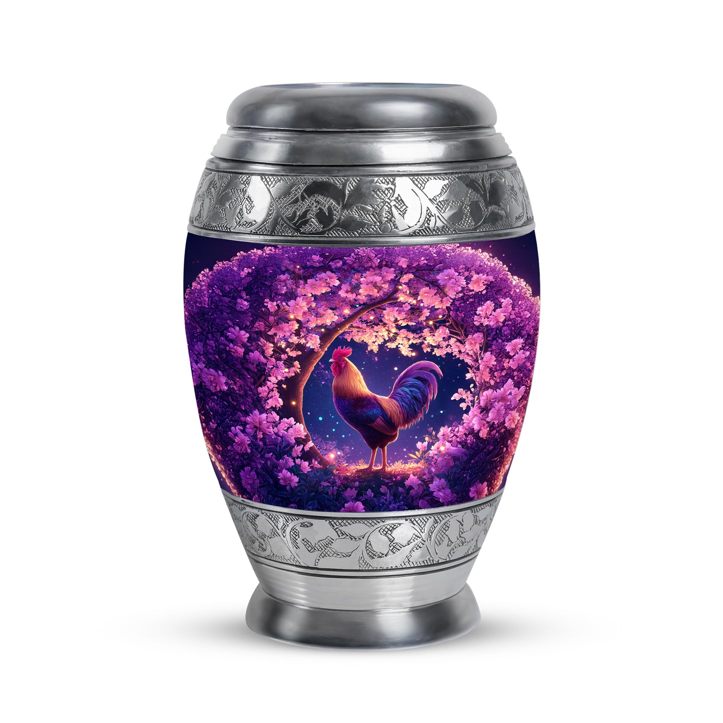 Everlasting Pink Hen Benediction Urn for Human Ashes - 10-inch, 200 cu in - Yatskia