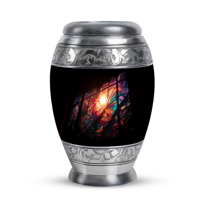 Black Sacred Hen Cremation Urns for Human Ashes - 10-inch, 200 cu in - Yatskia
