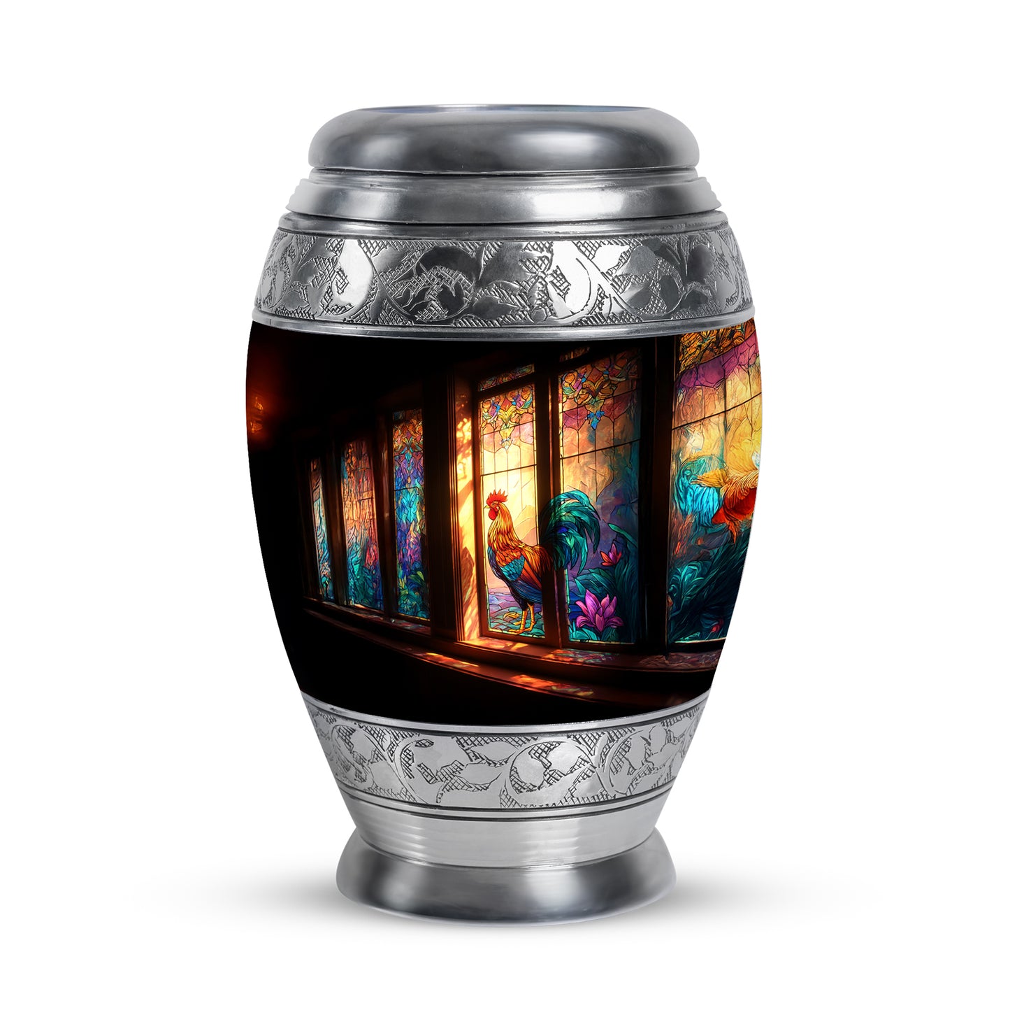 Personalized Black Hen Cremation Urns for Ashes - Captivating 10-inch - Yatskia