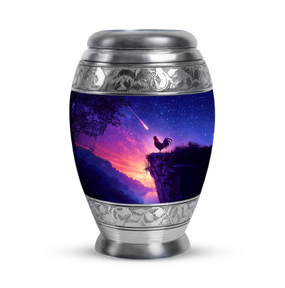 Harmonious Hen Cremation Urns for Human Ashes - Blue 10-inch - Yatskia