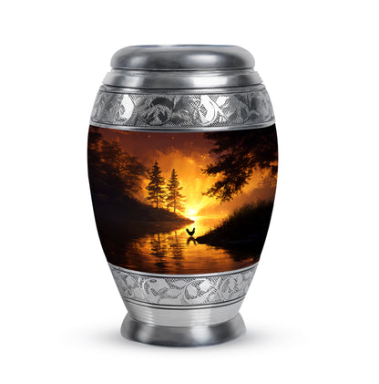 Personalized Hen Cremation Urns - Eminent Red 10-inch, 200 cu in - Yatskia