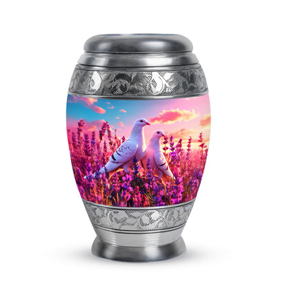 Blessed Dove Cremation Urns for Human Ashes - Blue 10-inch - Yatskia