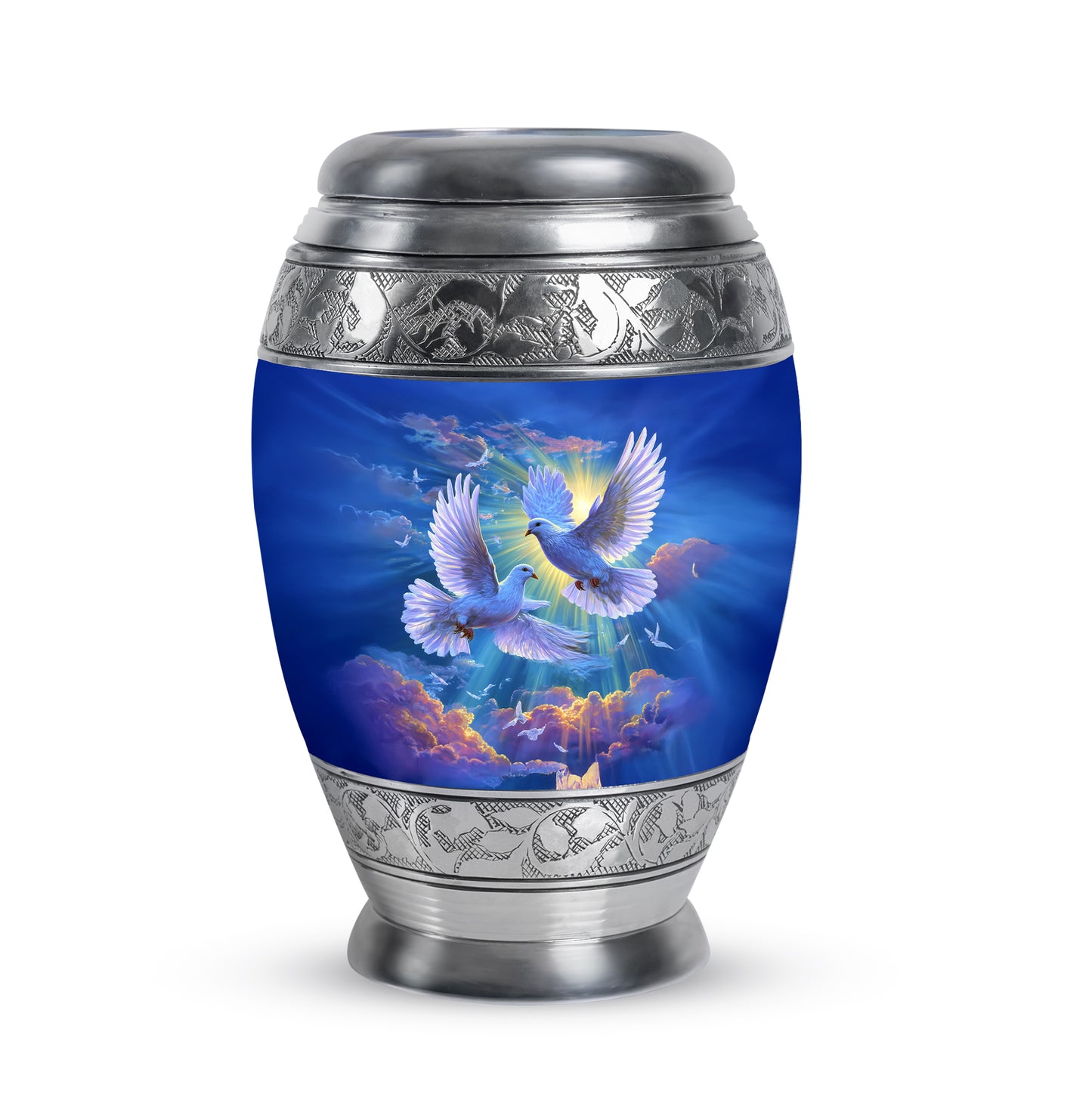 Sublime Dove Cremation Urns for Human Ashes - Blue 10-inch - Yatskia