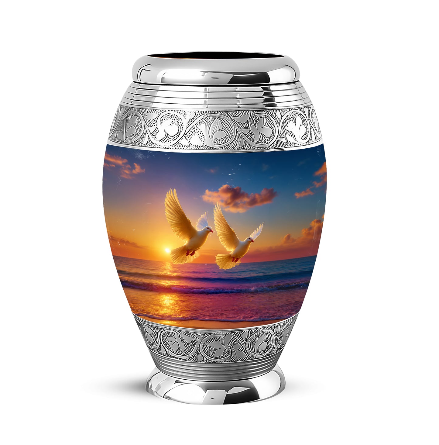 Blue Dove Cremation Urns - Glorious Testament 10-inch, 200 cu in - Yatskia
