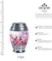 Blue Butterfly Cremation Urns - Pink Floral Urn Tribute For Women and Men