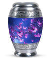Pink Butterfly Cremation Urns - Large Urns For Mom ashes