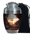 Cross Sacred & Solemn Memorial Cremation Urn For Mom and Dad