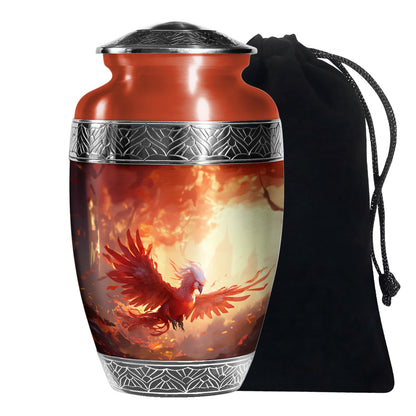Unique Phoenix Urn Metal Urns - Premium Ash Holder for Human Ashes