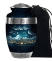 Moonlight Castle Cremation Urn For Women – Fantasy Funeral Urn For Ashes