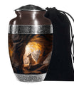 Wolf Adult Cremation Urns – Autumn Forest Cave Urns For Adult Male Ashes