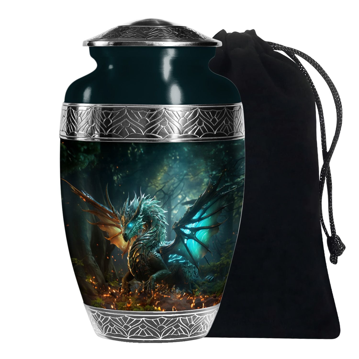 Dragon Cremation Urn – Fantasy Memorial Keepsake for Ashes
