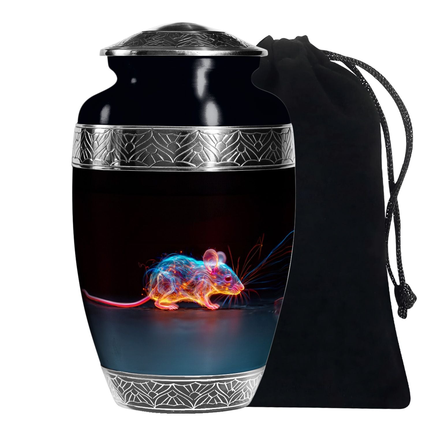 Mouse Cremation Urn – Neon Rodent Keepsake Urns For Human Ashes Dad