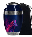 Neon Wolf Cremation Urn – Bold & Majestic Spirit Large Urns For Female & Male