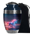 Neon Unicorn Burial Urns For Human Ashes – Neon Fantasy Art Keepsake Urn For Women