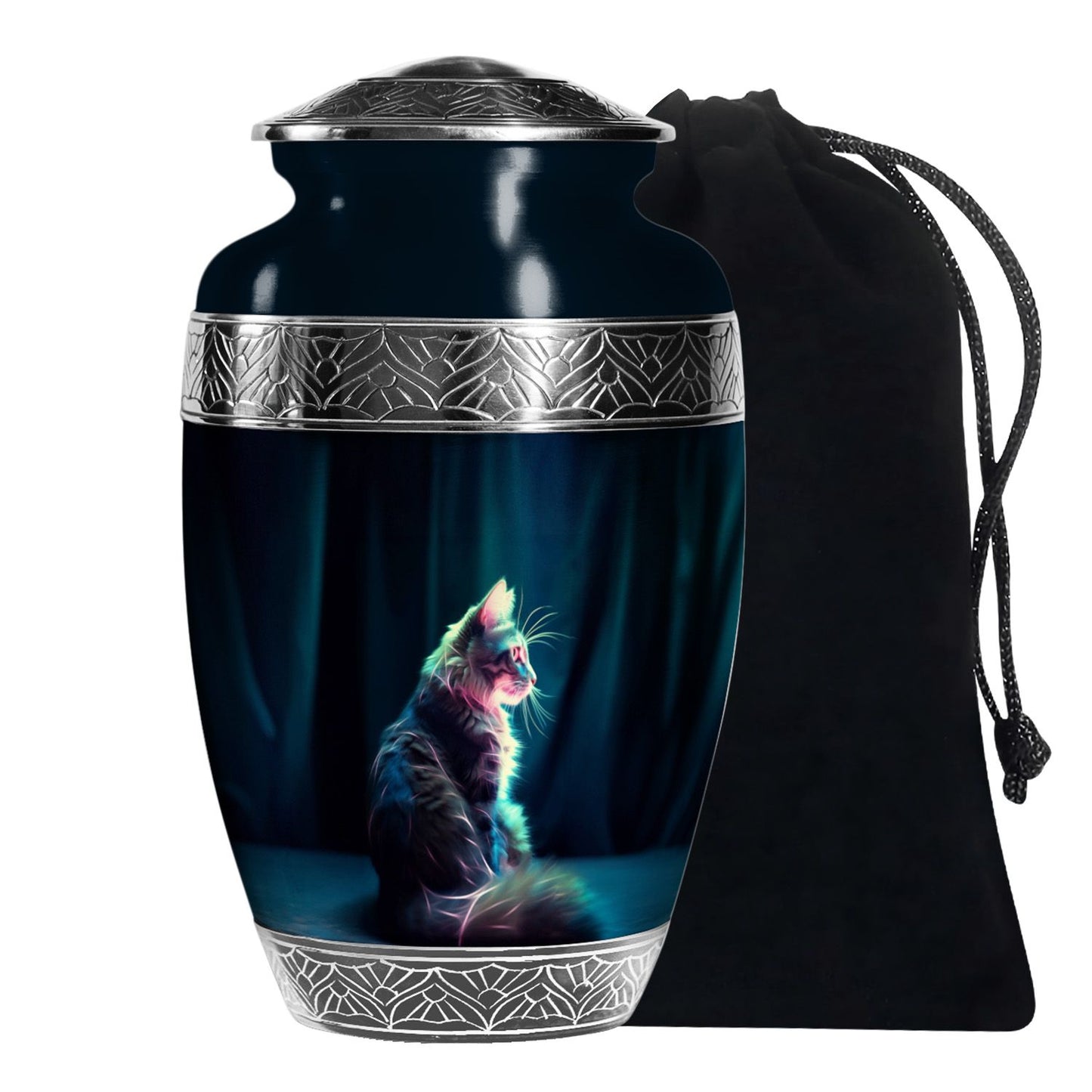 Personalized Pet Cremation Urn for Pet Ashes - 10-inch, 200 cu in - Yatskia