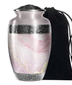 Pink Marble Pattern Adult Cremation Urn - Abstract Ash Urns For Mom