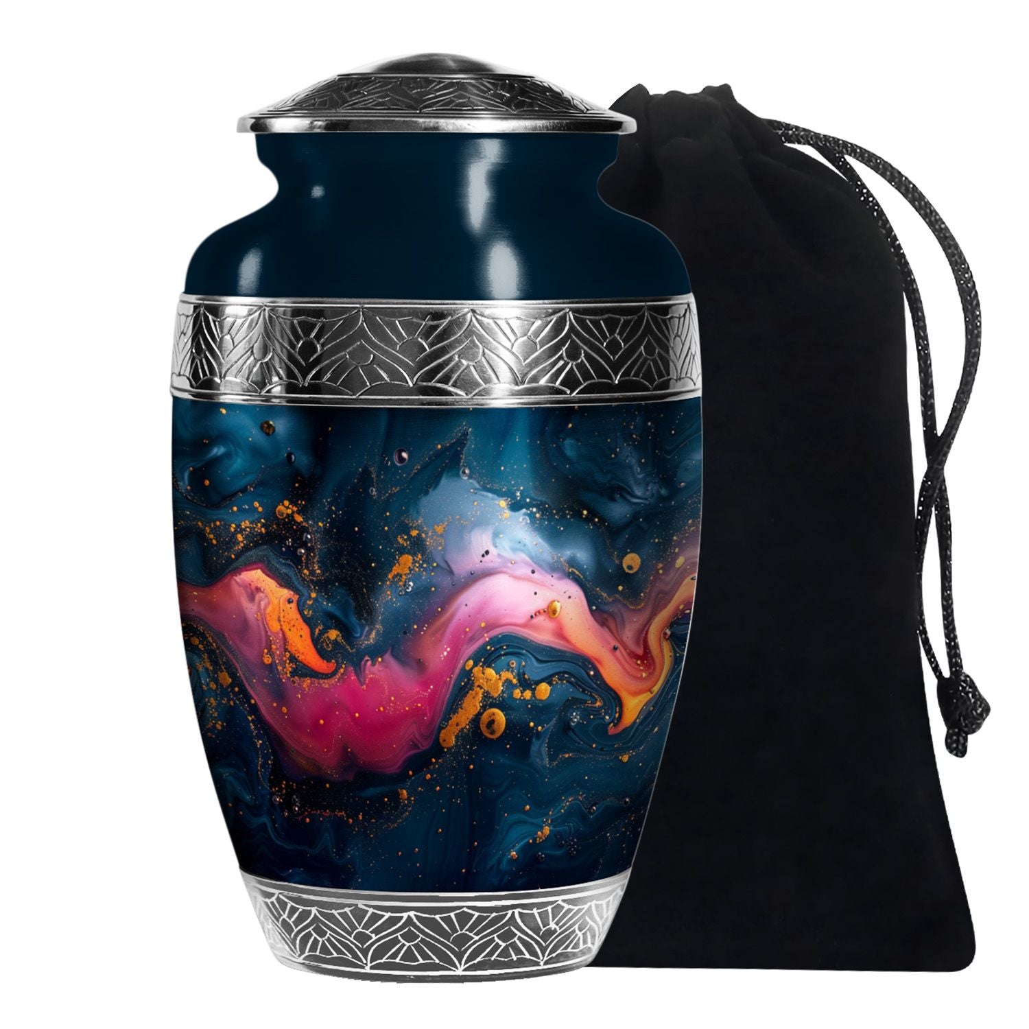 Galaxy Nebula Urn for Ashes – Cosmic Tribute Ashes Keepsake Urn