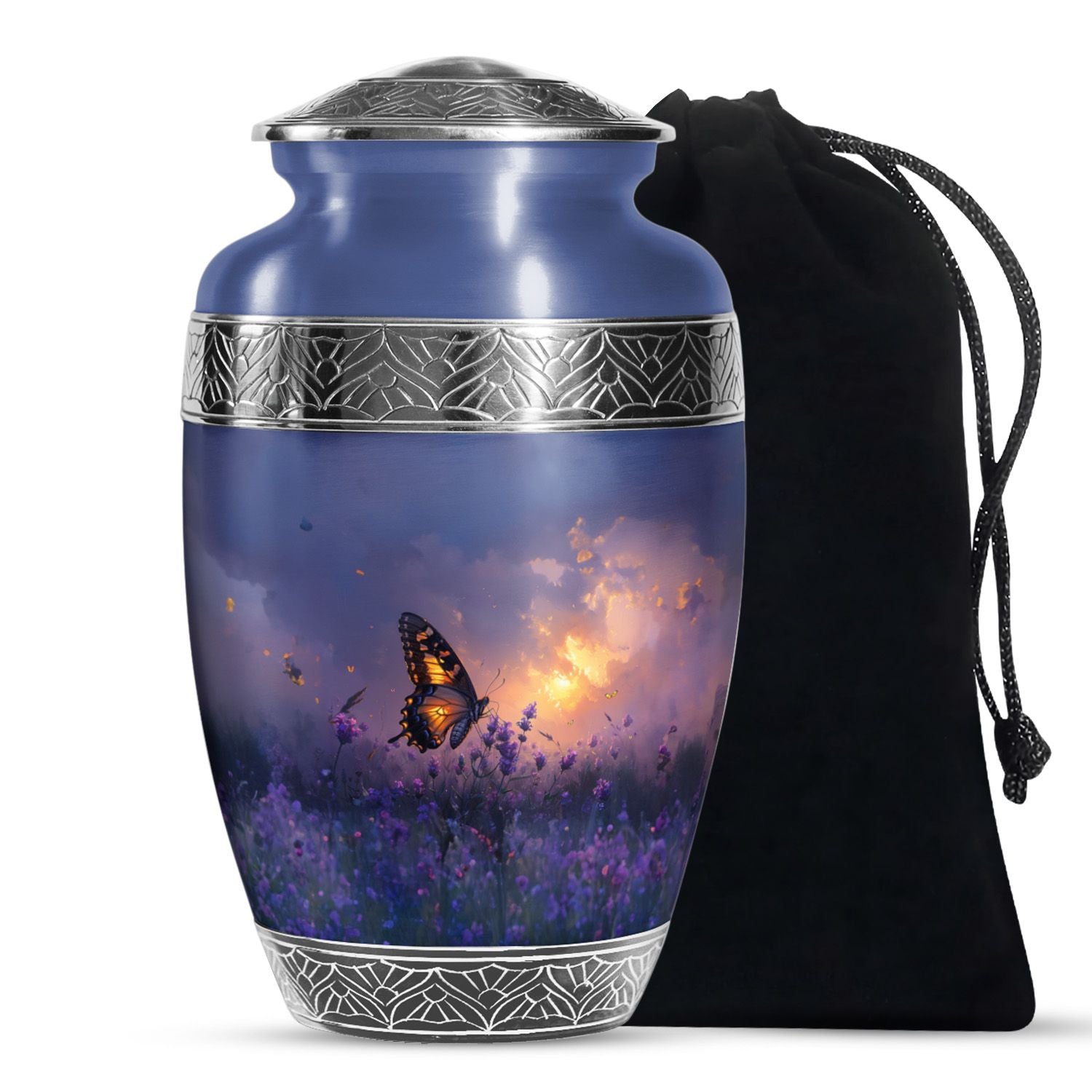 Butterfly Sunset Cremation Urns – Handmade Butterfly Memorial Urns for Ashes