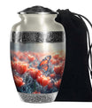 Monarch Butterfly Urn for Adult Ashes – Orange Floral Cremation Urn