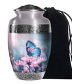 Blue Butterfly Cremation Urns – Pink Floral Urn for Adult Women