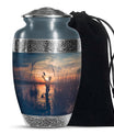 Fishing Memorial Urn For Dad – Cremation Urn for Fisherman’s Ashes