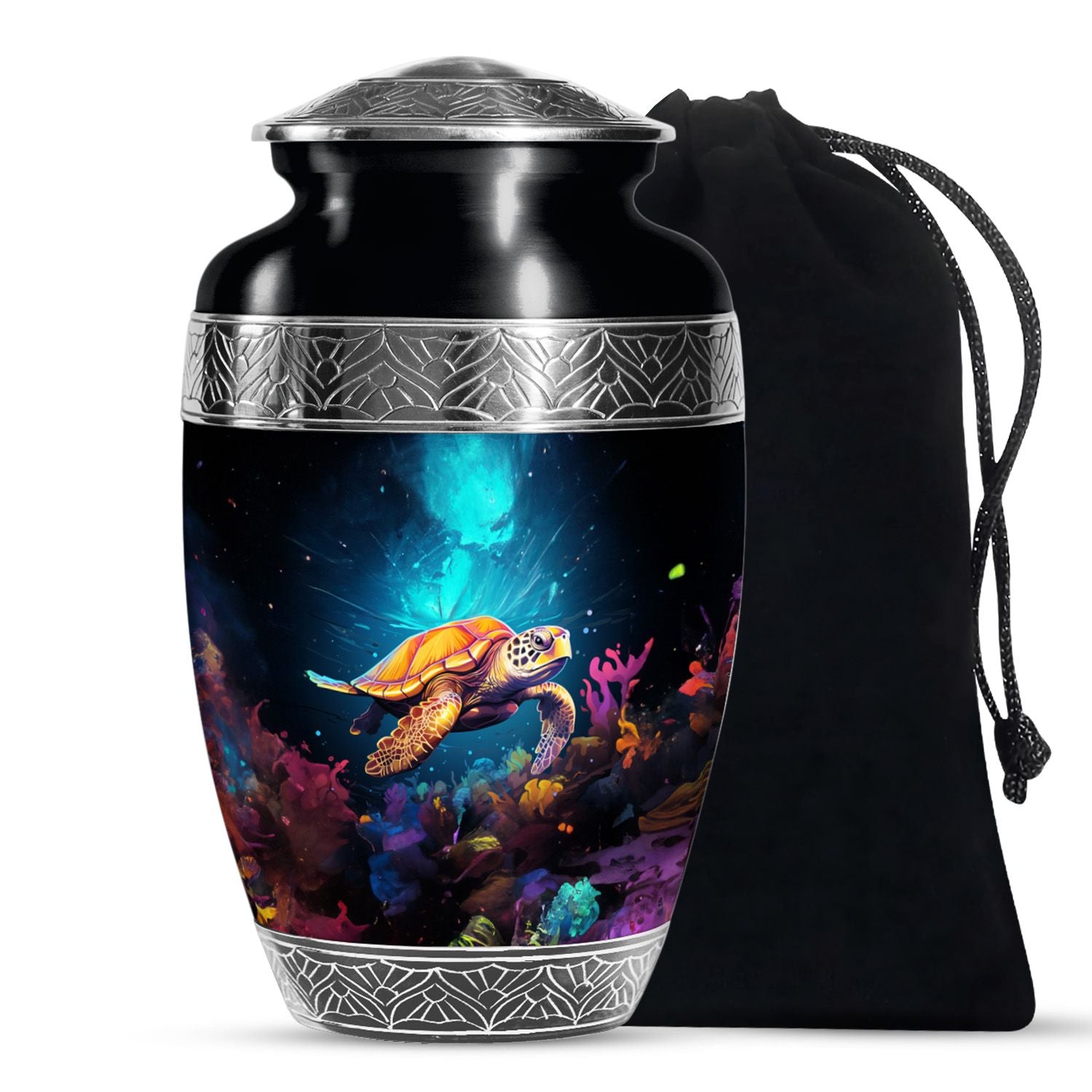 Sea Turtle Cremation Urn for Adult Ashes - Urns For Human Ashes Keepsake
