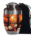 Halloween Pumpkin Urn For Men & Women – Haunted House Urn For Cremations Ashes