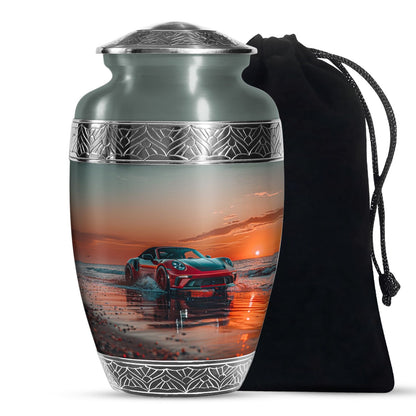 Sports Cremation Urn Adult Male - Racing Car Urn For Adult Male