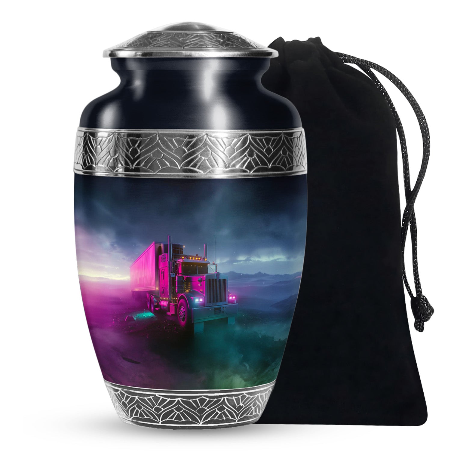 Neon Truck Urn for Ashes – Trucker Memorial Keepsakes For Ashes
