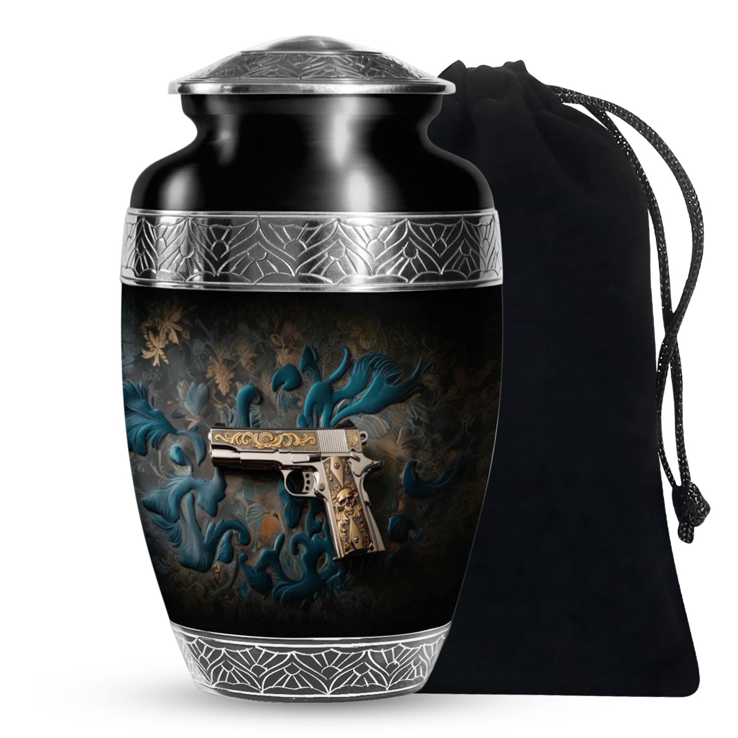 Pistol Cremation Urn for Adult Ashes - Gun Cremation Ashes Keepsakes