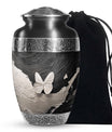 Butterfly Cremation Urn – Black & White Burial Urns For Ashes