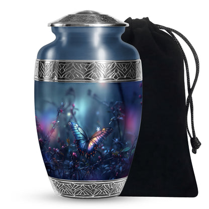 Personalized Butterfly Cremation Urn for Human Ashes - 10-inch, 200 cu in - Yatskia