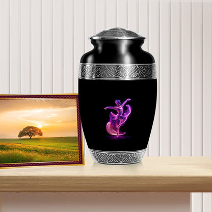Bear Urn for Human Ashes, Bear Walking Through Forest By Water, Cremation Urn