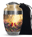 Red Cardinal Bird Cremation Urn – Peaceful Nature Urns For Ashes Large