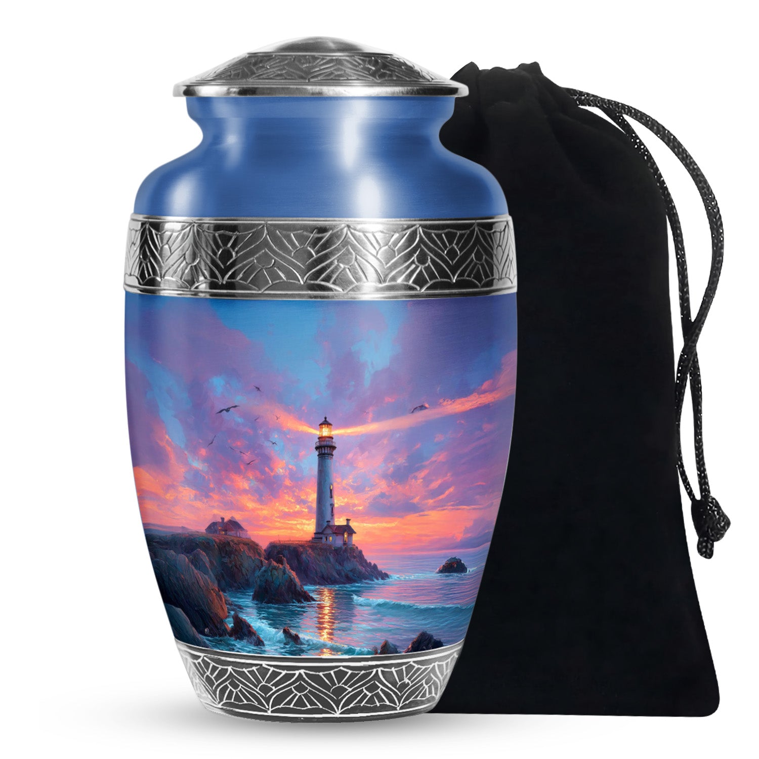 Lighthouse Large Human Ashes Urn - Oceanic Funeral Urns For Men