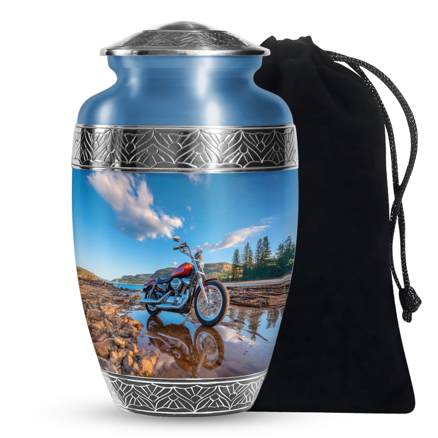 Motorcycle Cremation Urn for Ashes – Biker Tribute Funeral Urns