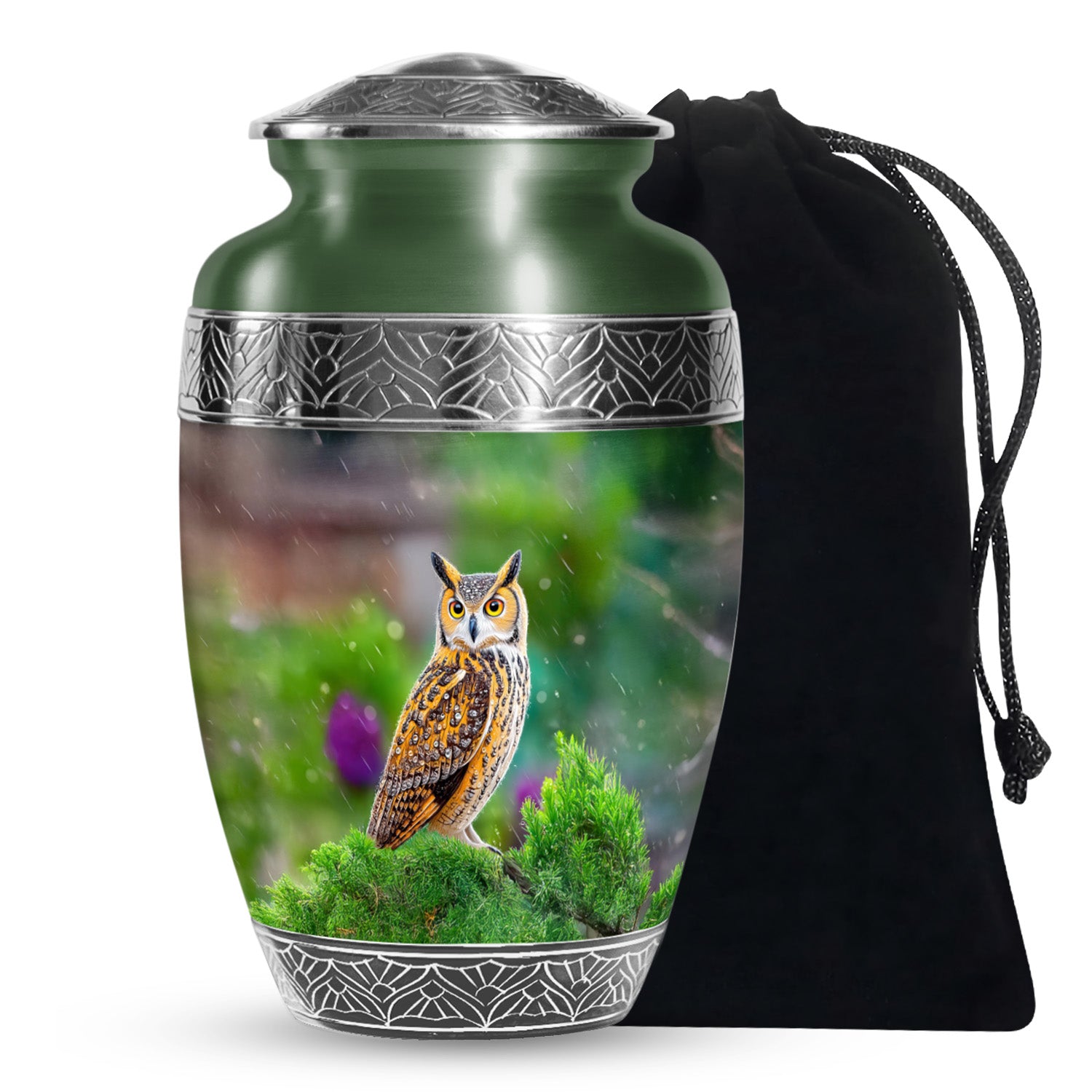 Owl Cremation Urn for Memorial Ceremony – Green Memorial Keepsakes For Ashes