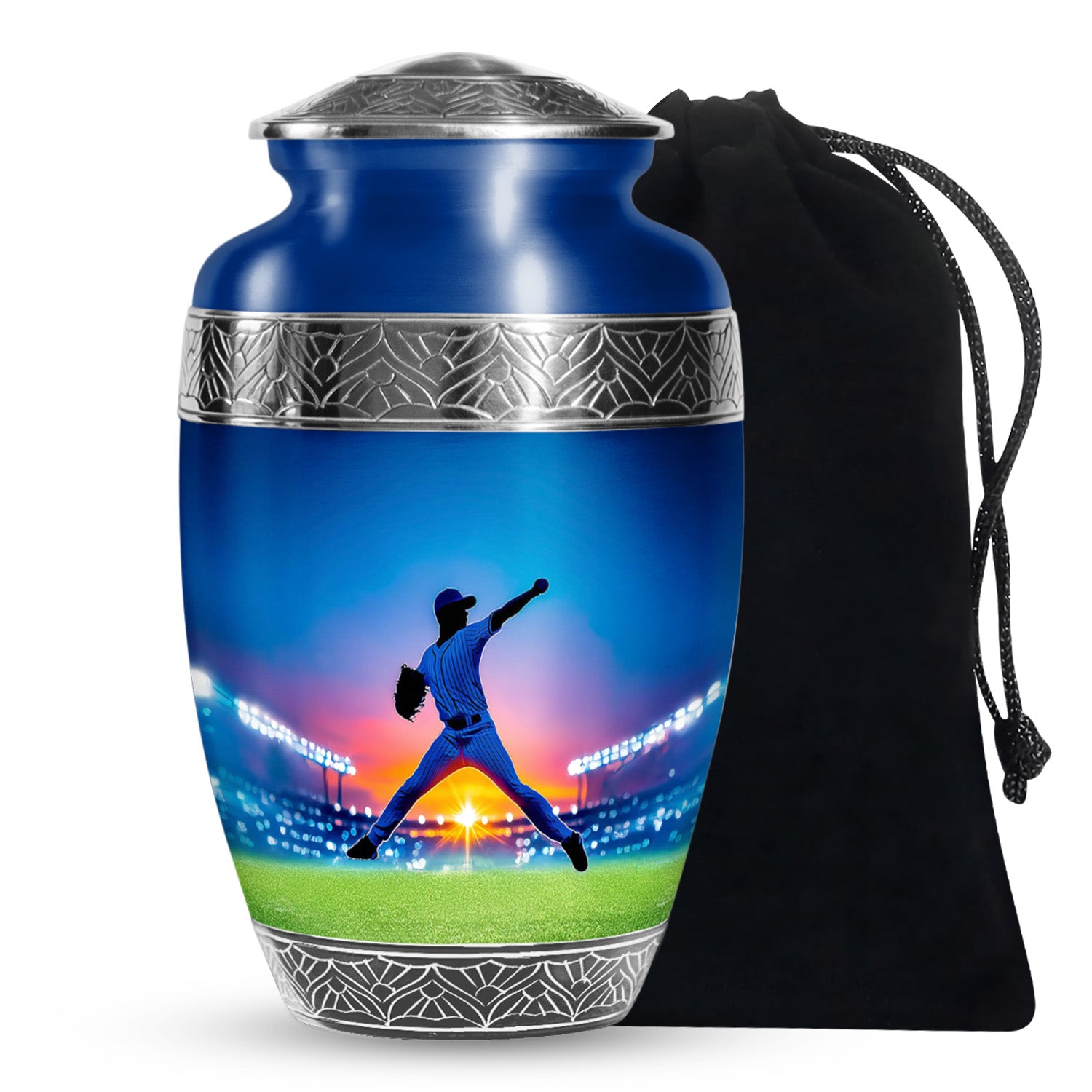 Baseball Memorial Urn For Ashes Adult Male – Sports Memorial Tribute Urn Keepsake