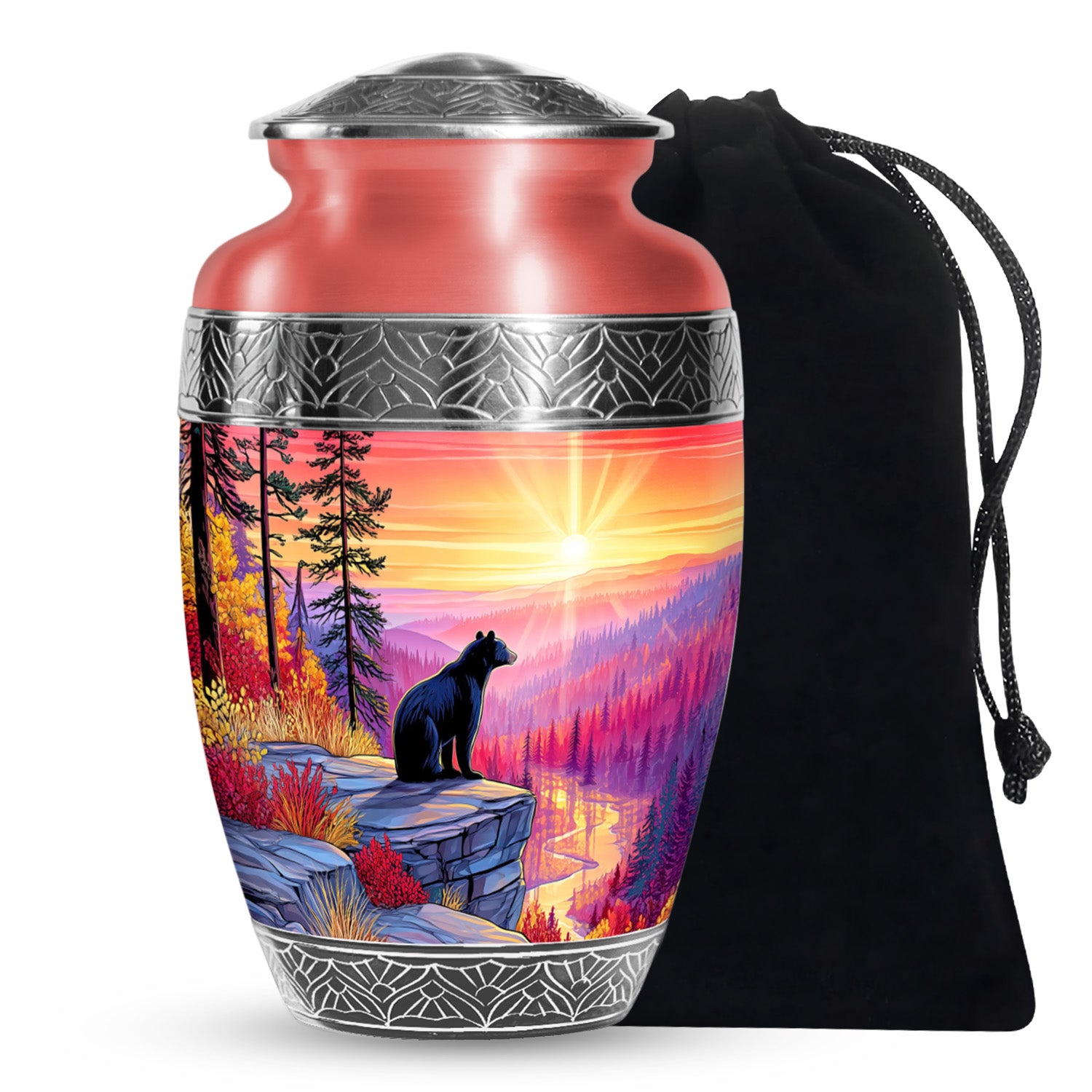 Bear Artistic Cremation Urn – Wildlife Nature Urn for Ashes Adults