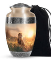Lion Cremation Urn for Ashes - Lion Funeral Urn for Men Ashes