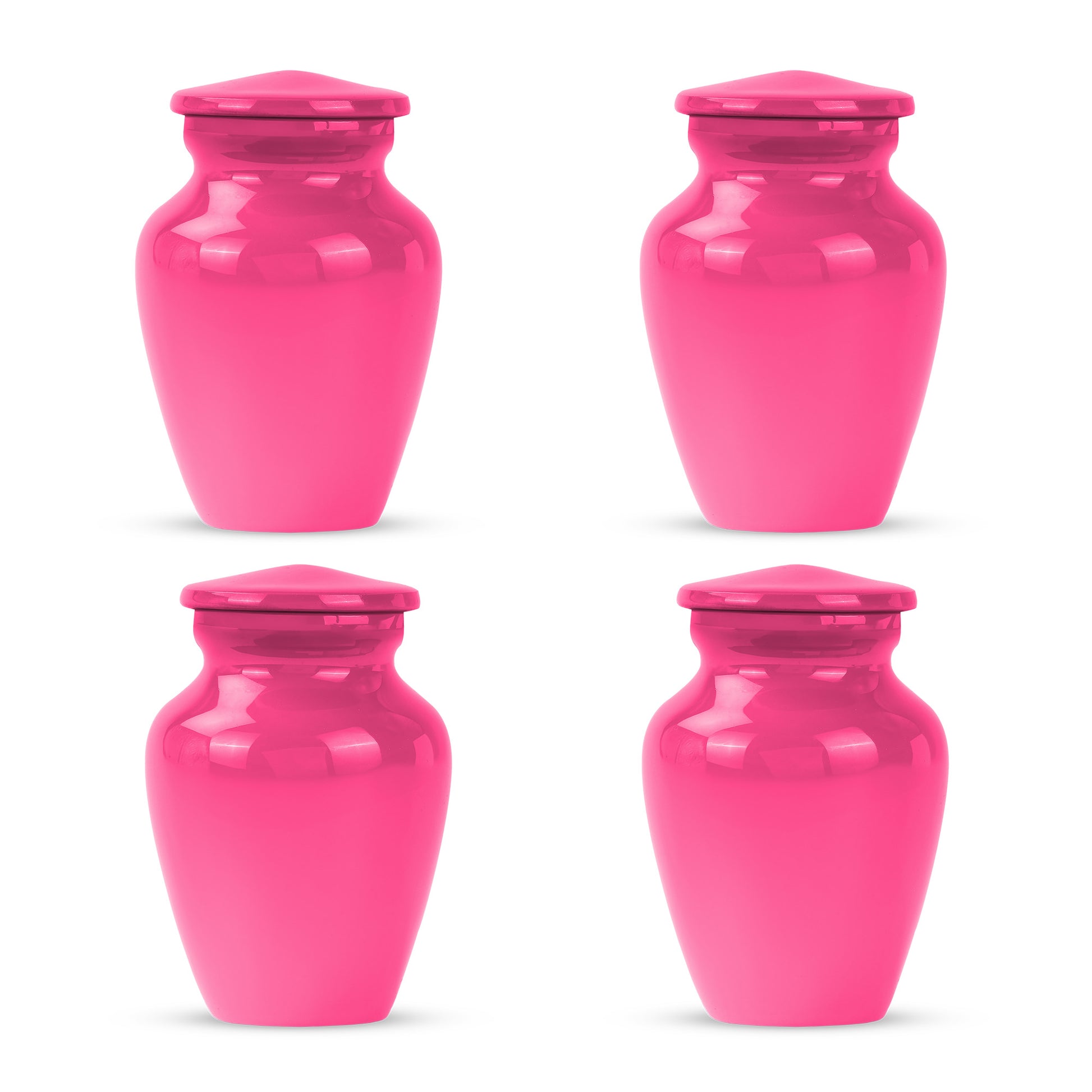 Bright Pink Large Customizable Cremation Urn for Adult Human Ashes