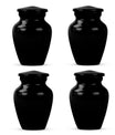 Black Personalized Urn - Beautifully Handcrafted Urns For Human Ashes
