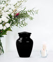 Black Personalized Urn - Beautifully Handcrafted Urns For Human Ashes