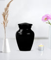 Black Personalized Urn - Beautifully Handcrafted Urns For Human Ashes